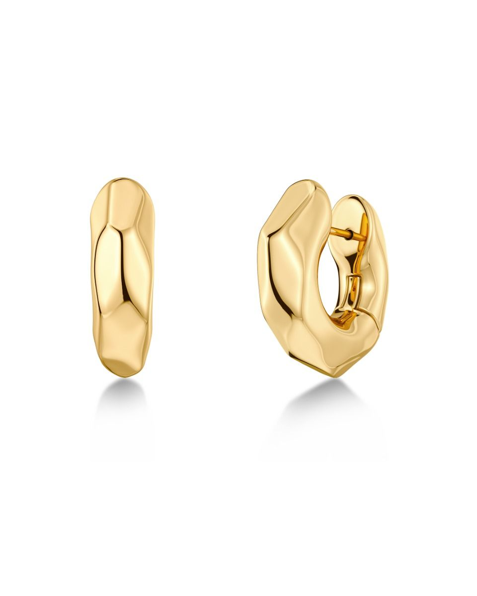 Edblad Crystalite Hoops L - Gold