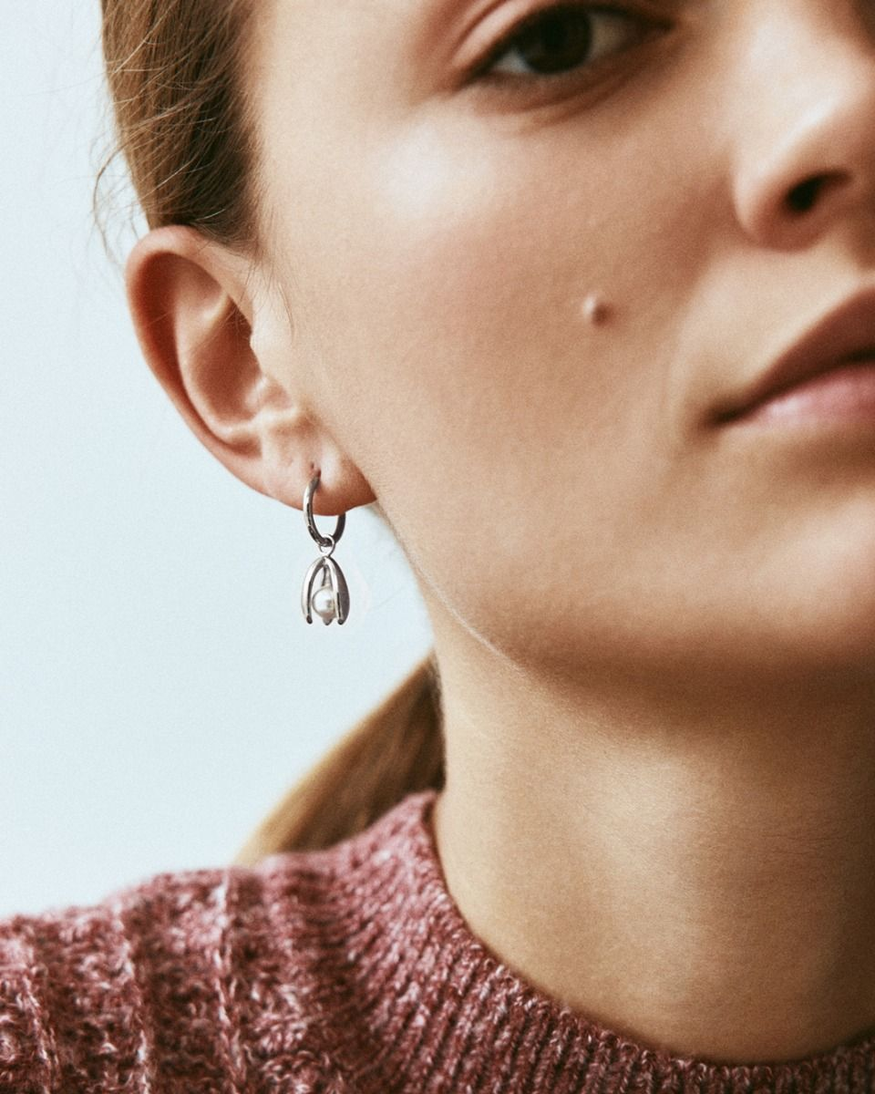 Edblad Moonrave Hoops L - Silver