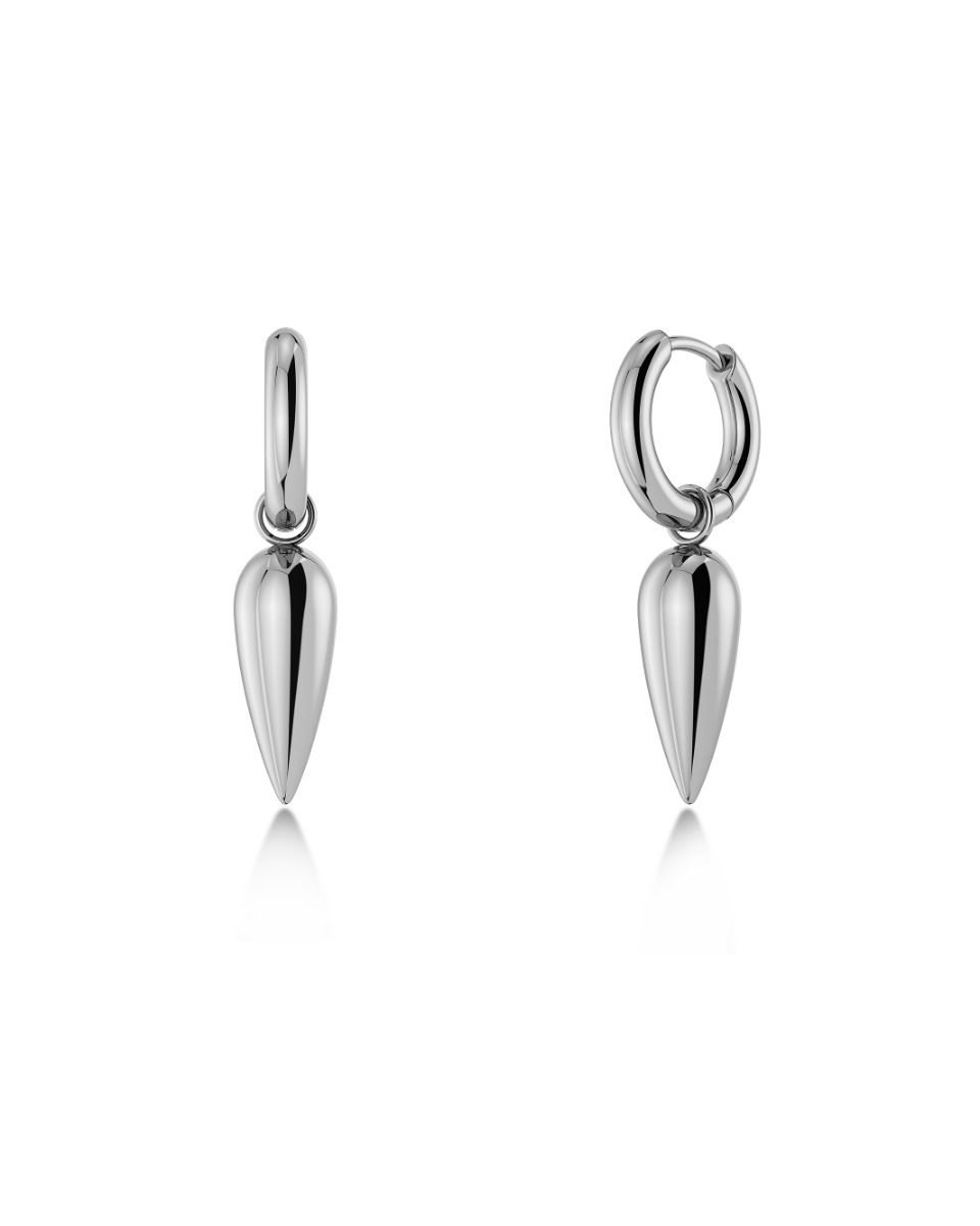 Edblad Peak Spike Hoops - Silver
