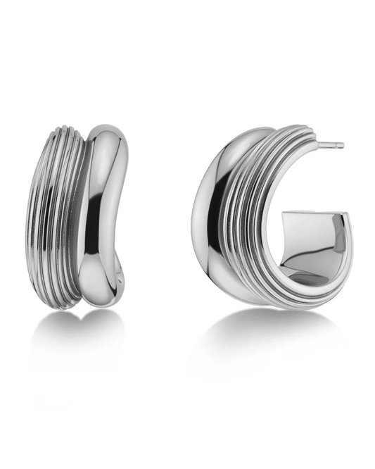 Edblad Wildern Hoops L - Silver