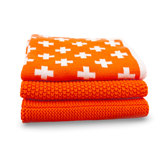 Ecovask Dishcloth Variety 3pk - Mandarin+