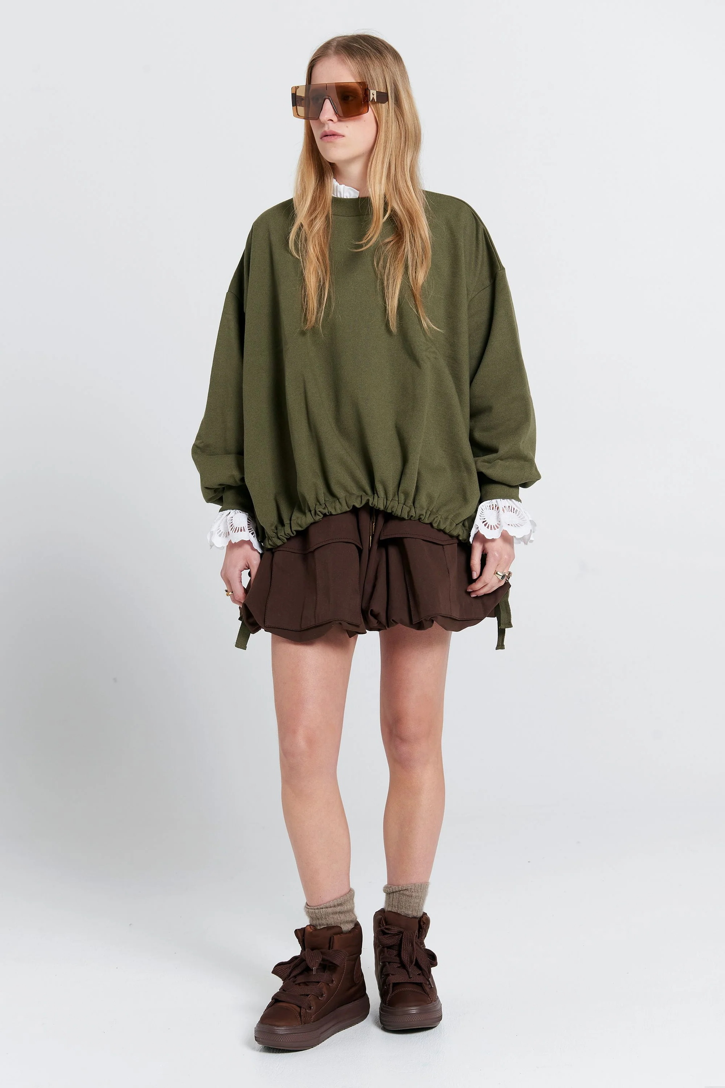 Karen Walker Fraternity Sweatshirt - Hunter Green
