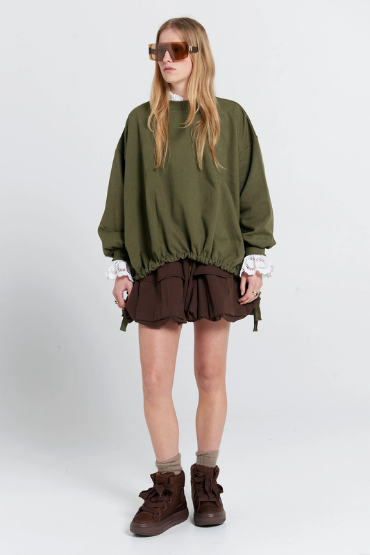 Karen Walker Fraternity Sweatshirt - Hunter Green