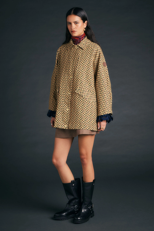 Karen Walker Tiller Jacket - Tan Multi