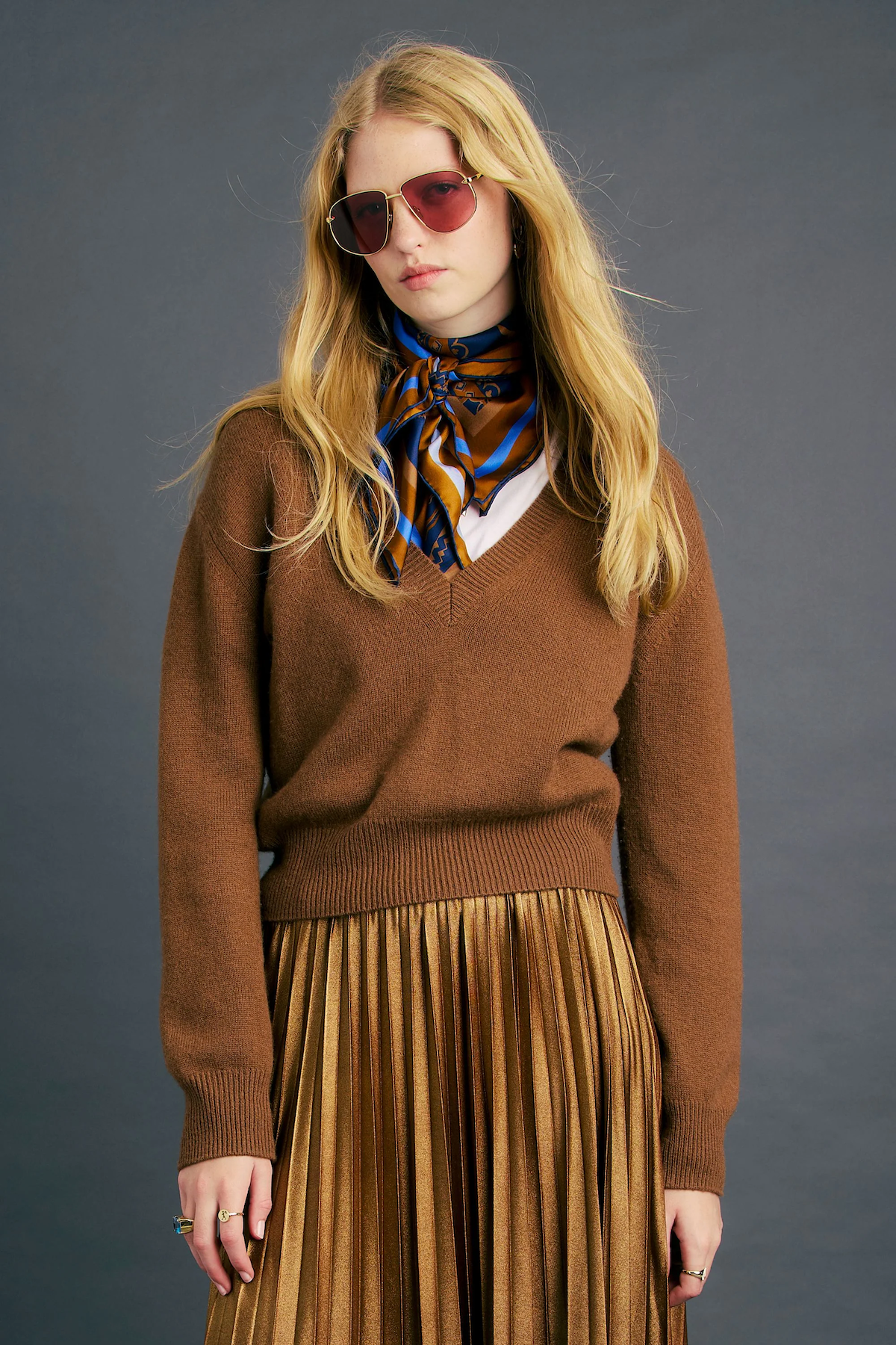 Karen Walker Colette Sweater - Tan