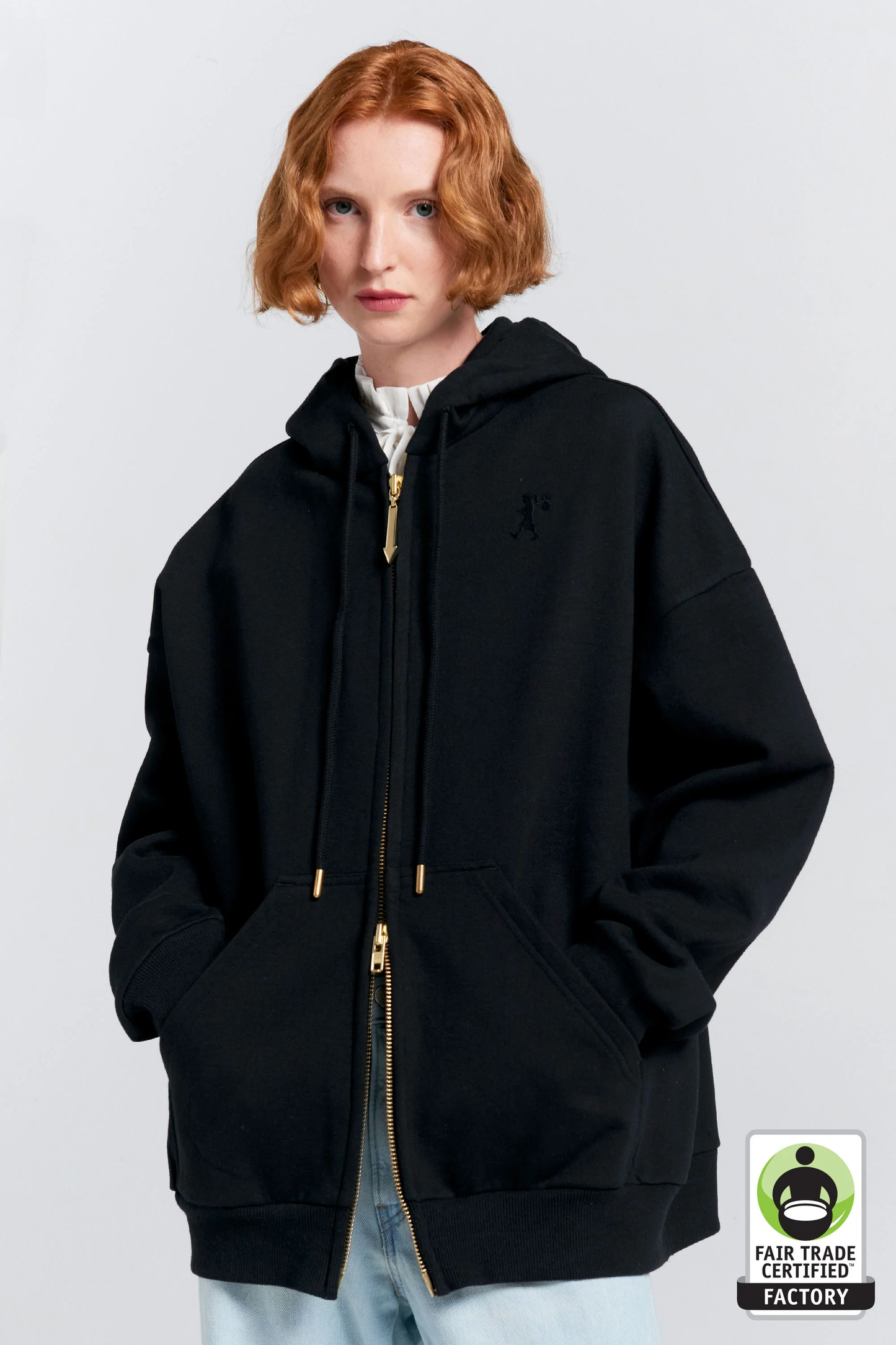 Karen Walker Oversized Hoodie - Black