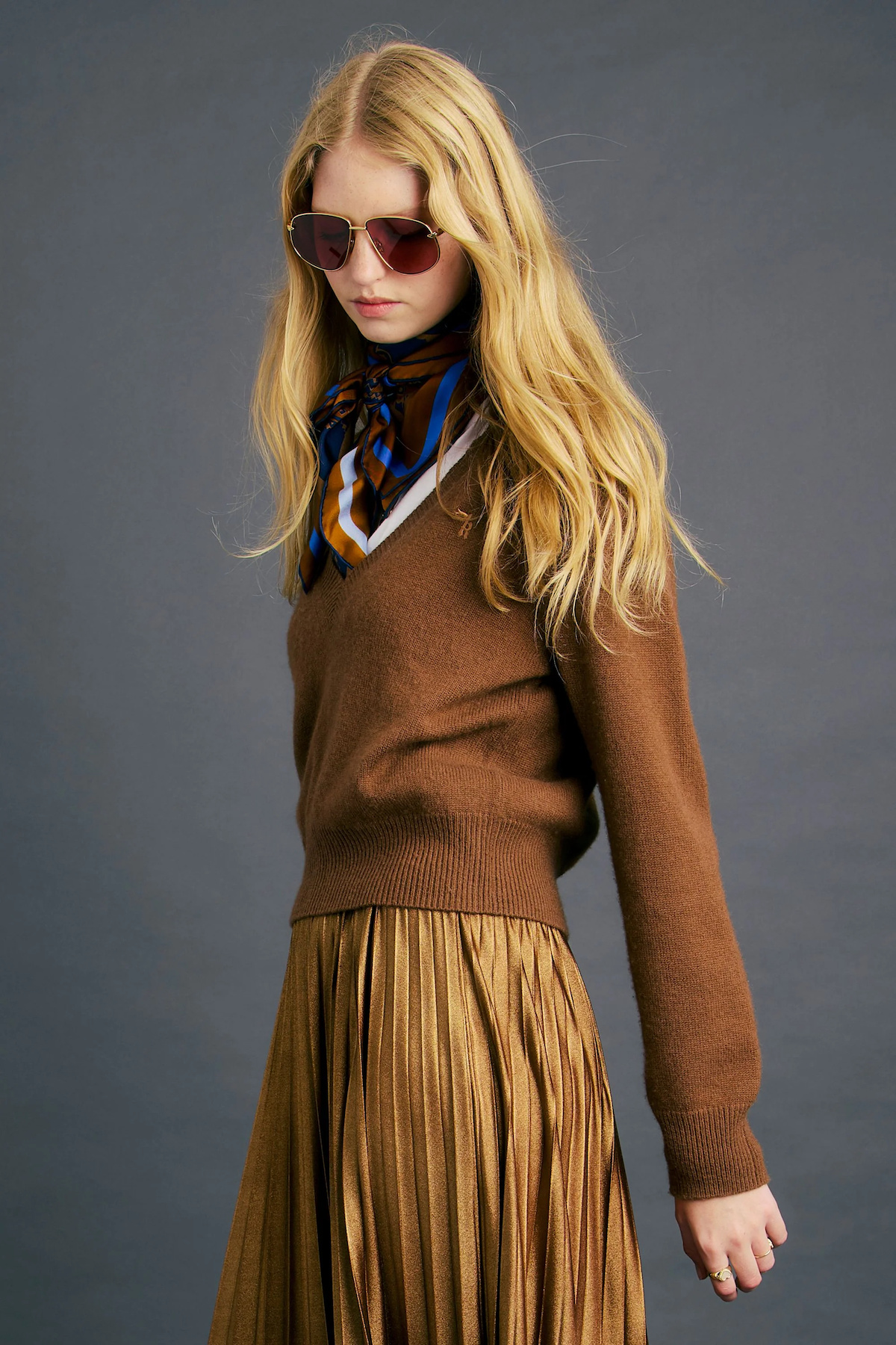 Karen Walker Colette Sweater - Tan