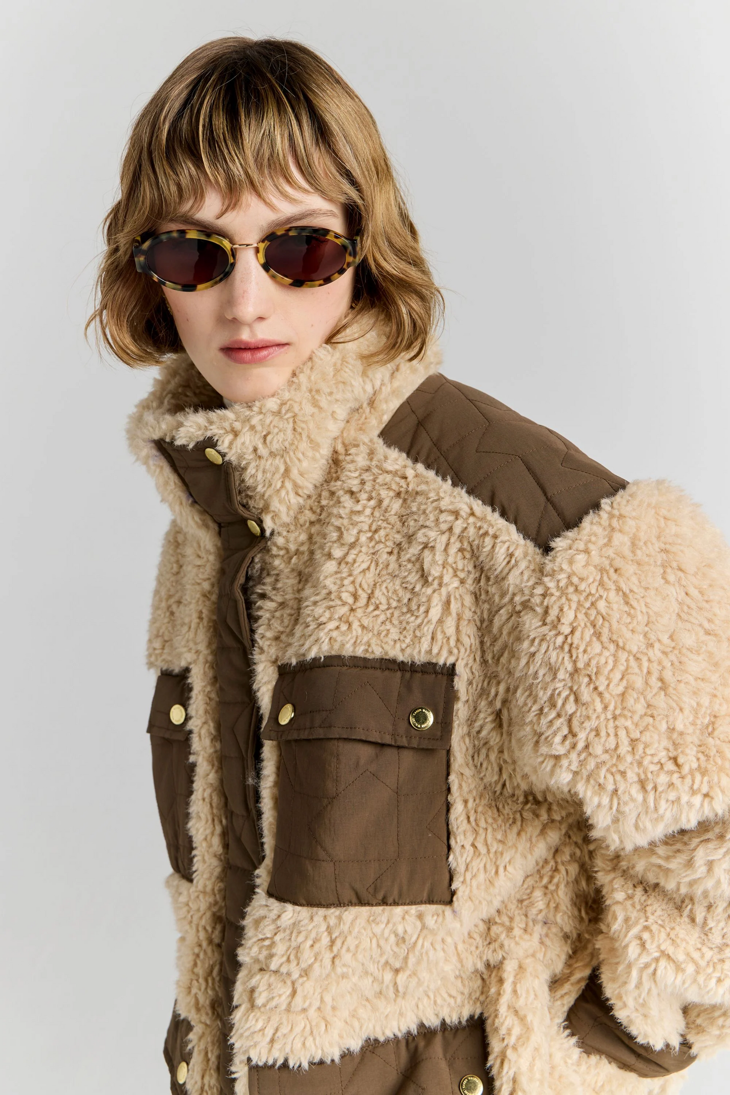 Karen Walker Summit Jacket - Natural/Brown