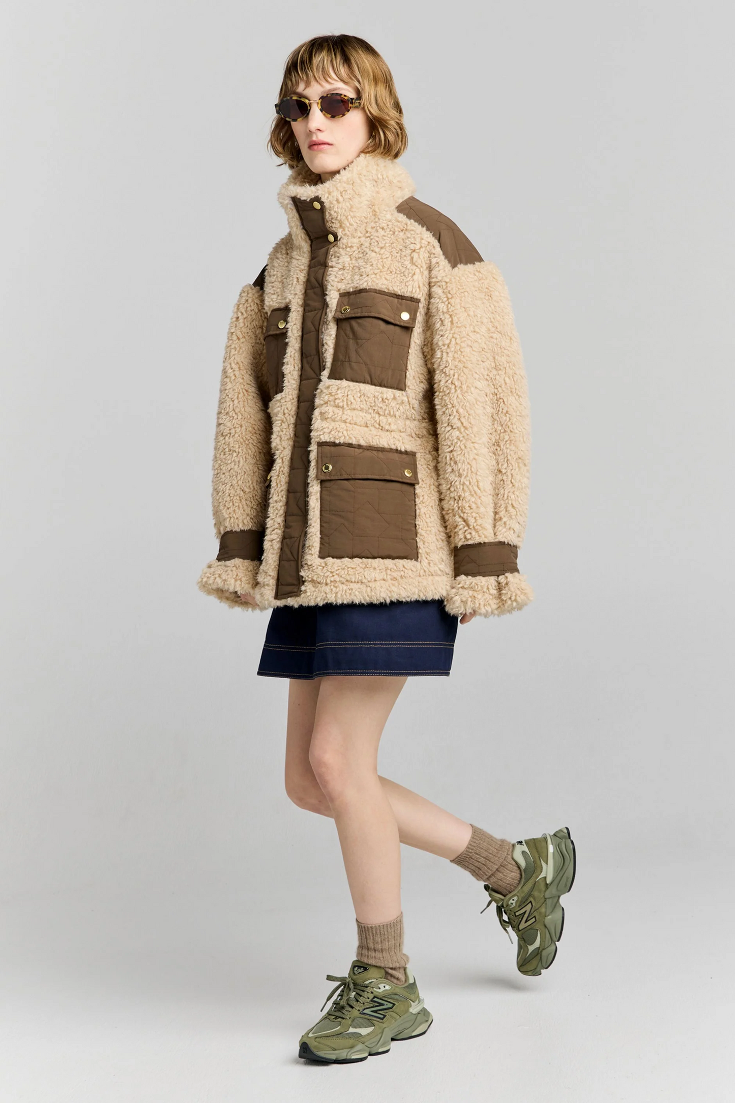 Karen Walker Summit Jacket - Natural/Brown