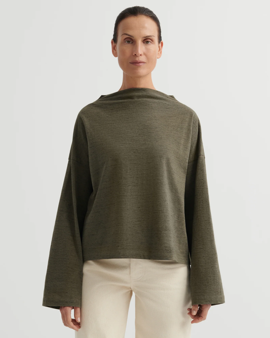 Kowtow Field Top - Bark Melange
