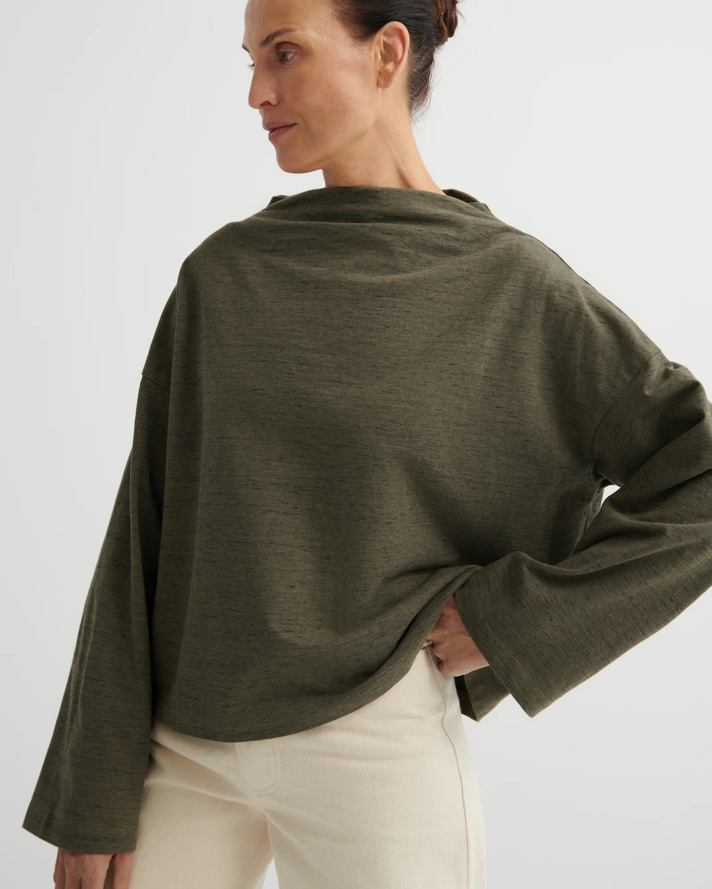 Kowtow Field Top - Bark Melange