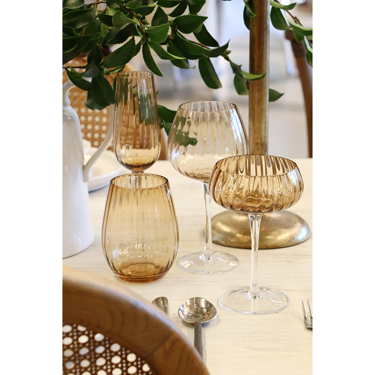 CC Interiors Casablanca Wine Glasses - Set of 4
