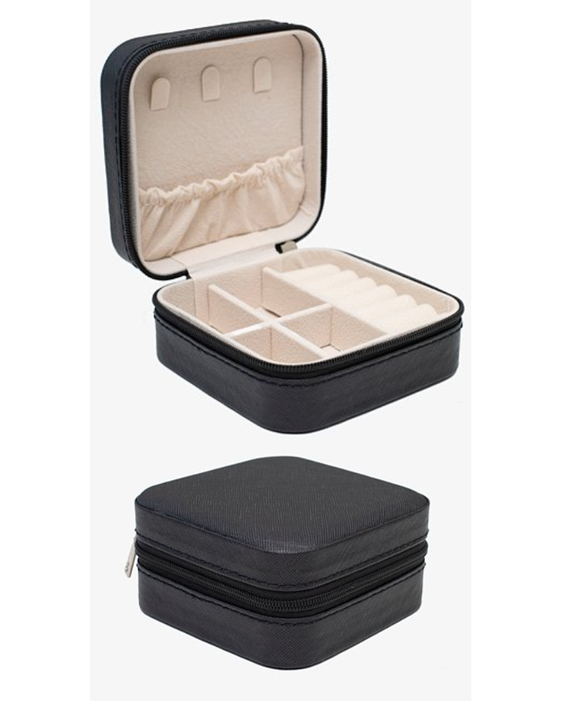 Antler Travel Jewellery Box - Black