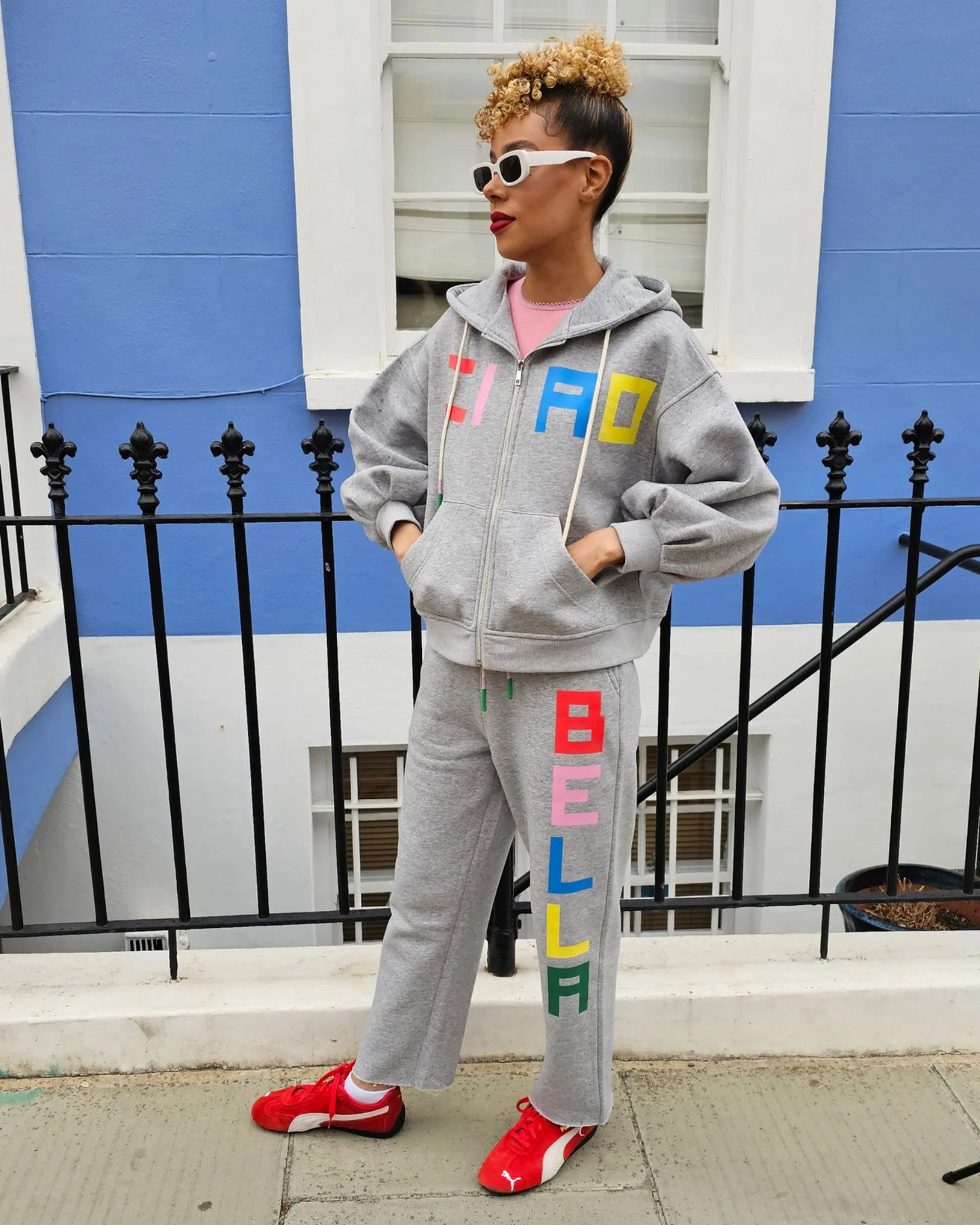 Boom Shankar Ciao Hoodie - Grey Marle