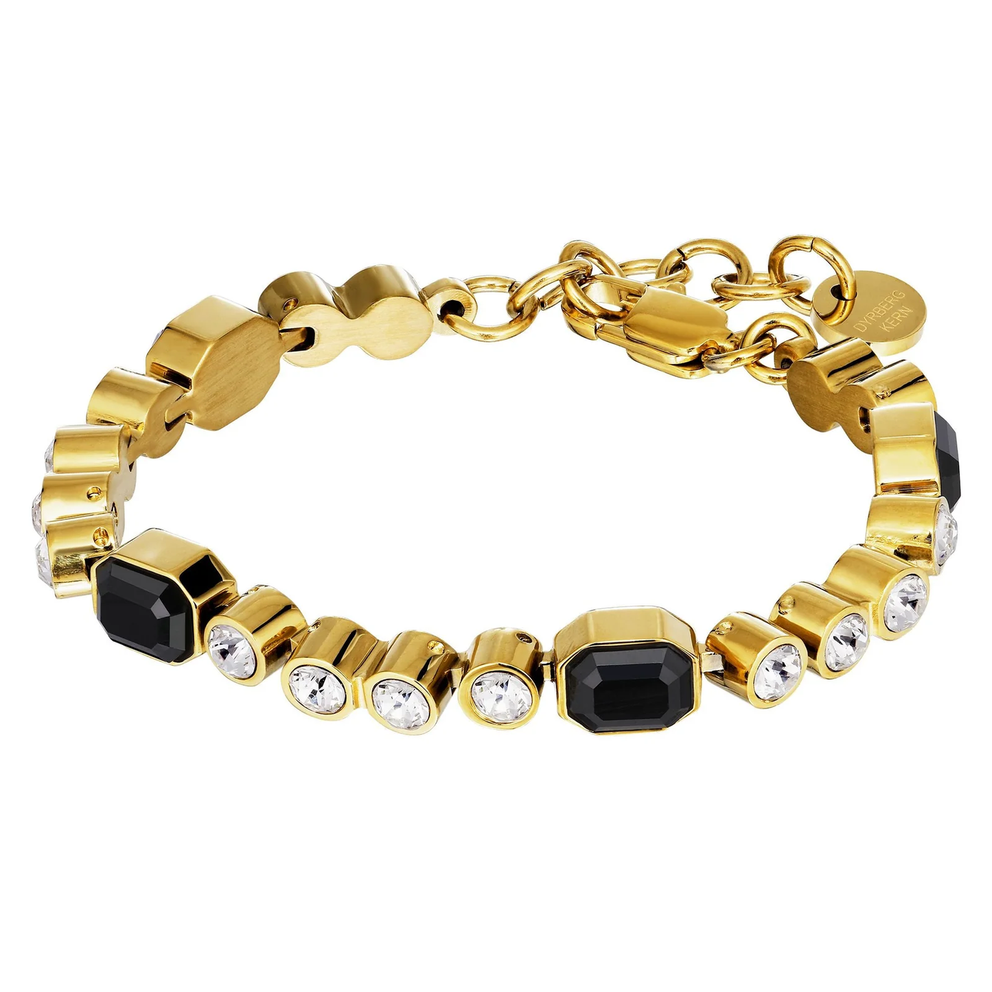 Dyrberg/Kern Grivna Bracelet - Black/Crystal