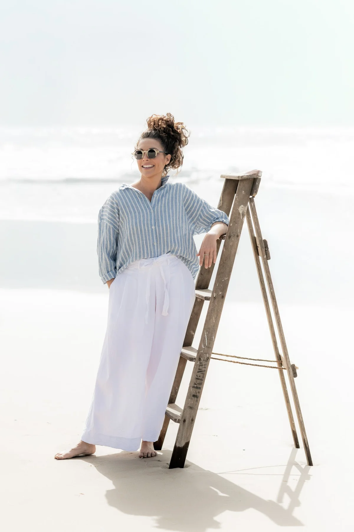 Meg By Design Hamilton Shirt Linen - Boat Stripe