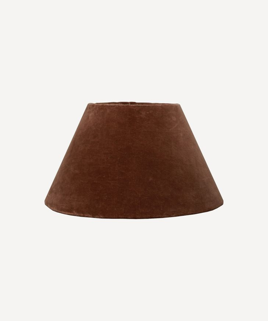 French Country Tapered Shade Velvet - Cinnamon