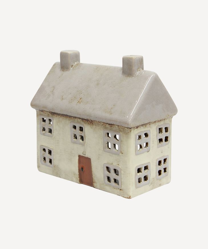 French Country Alsace Cottage Tea Light Grey