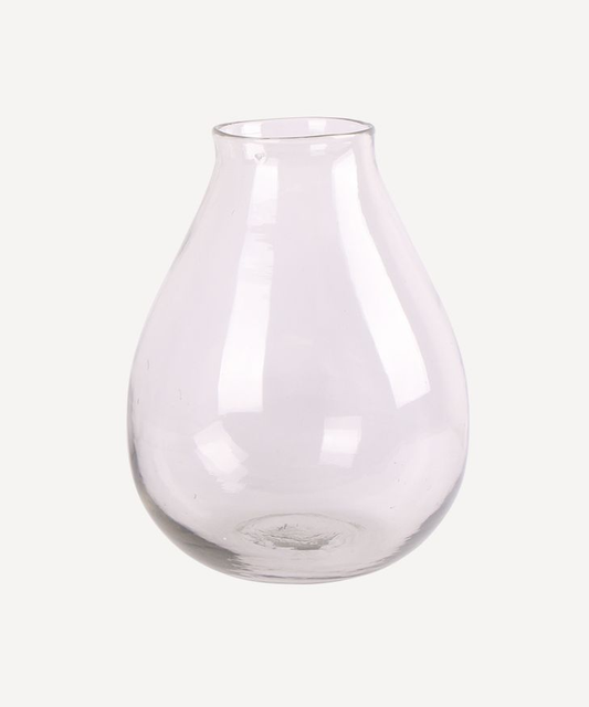 French Country Large Rounded Handblown Vase