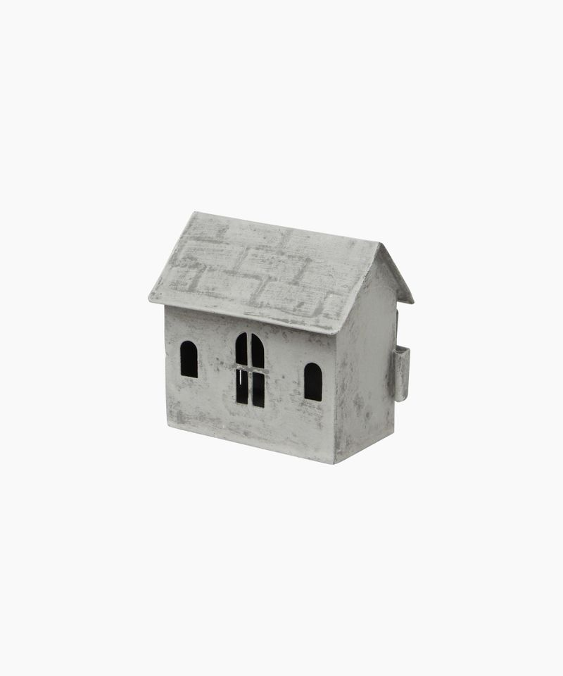 French Country Tealight House Zinc Small