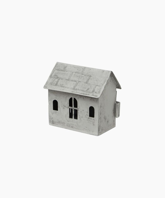 French Country Tealight House Zinc Small
