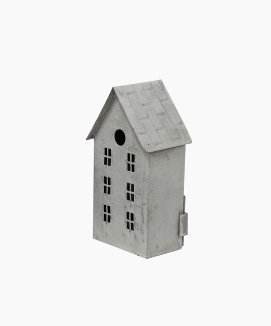 French Country Tealight House Zinc Tall