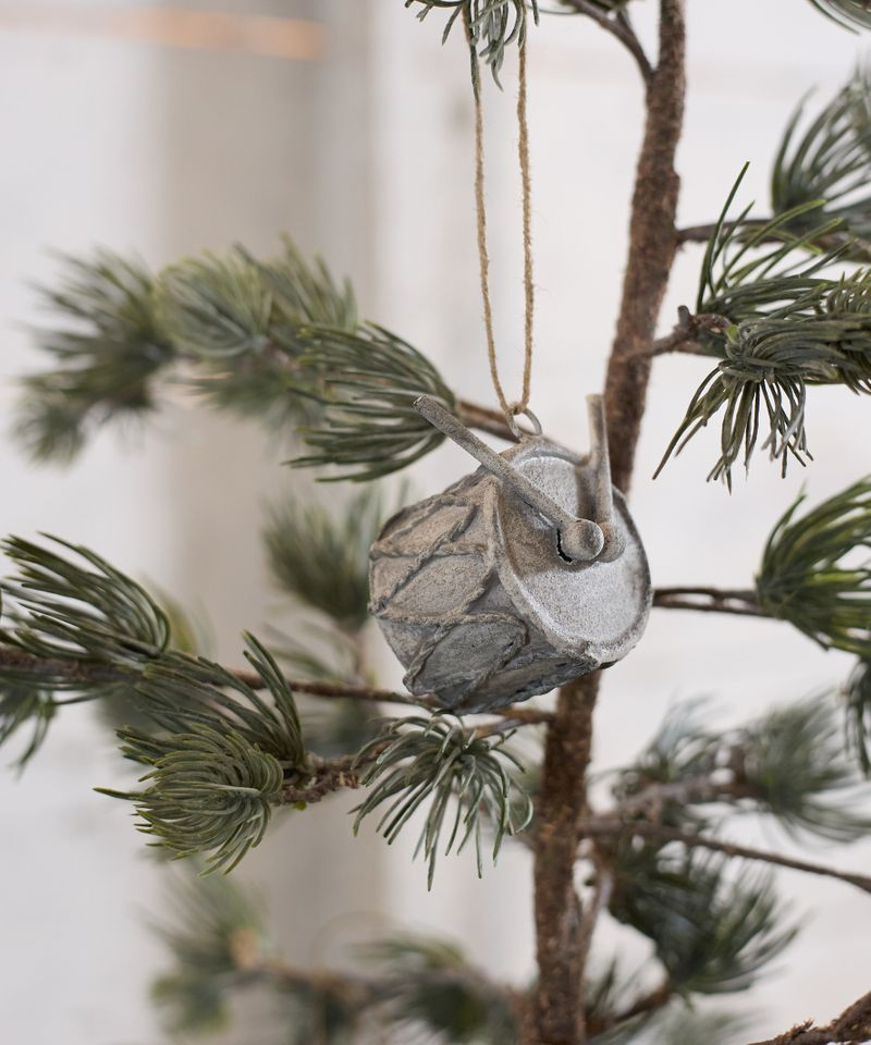 French Country Hanging Drum Ash Grey