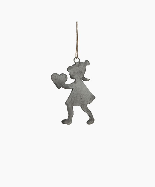 French Country Hanging Girl Ash Grey