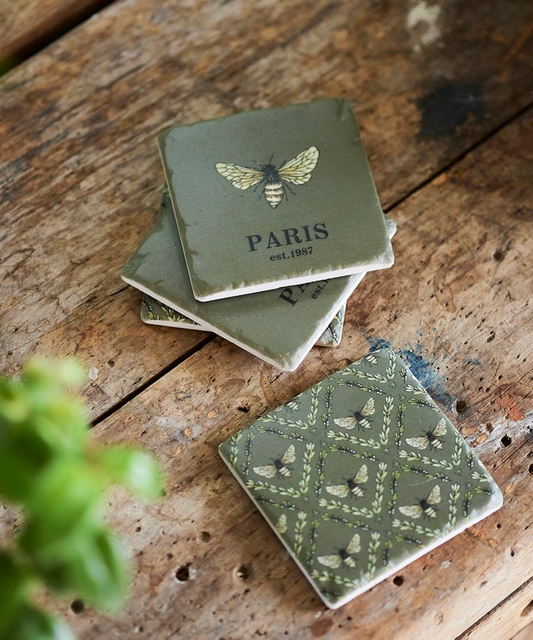 French Country Bee Hive Coasters