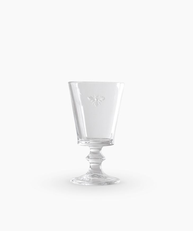 French Country French Bee Wine Goblet