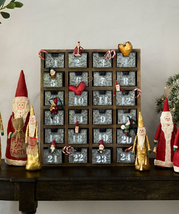 French Country Rustic Wall Shelf with Drawers