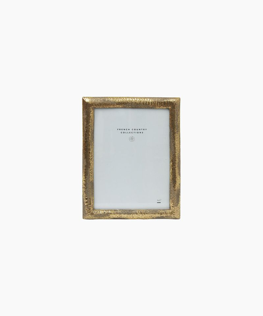 French Country Hammered Gold Frame 5x7