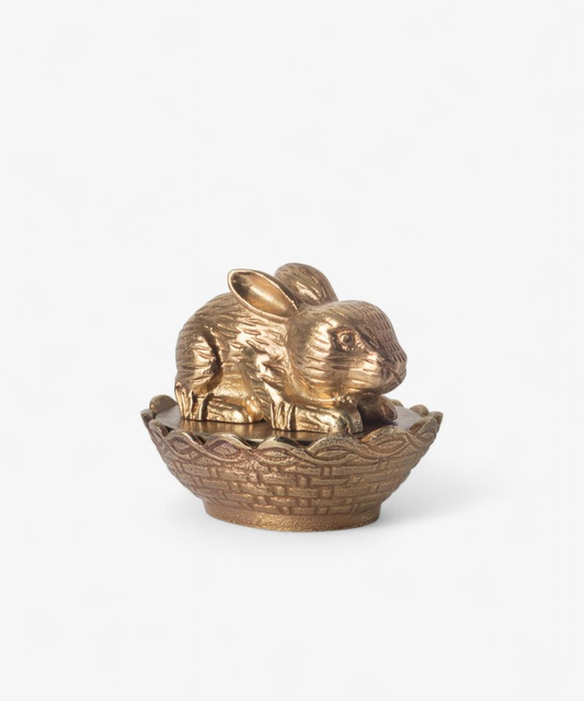 French Country Rabbit Trinket Box