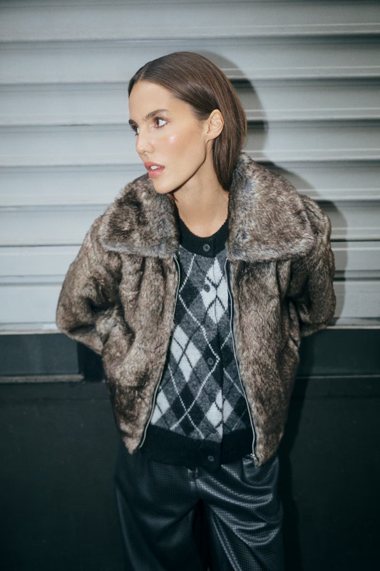Karen By Simonsen Carol Fur Jacket - Falcon