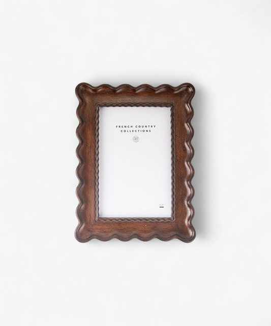 French Country Chestnut Wavy Photoframe 4x6