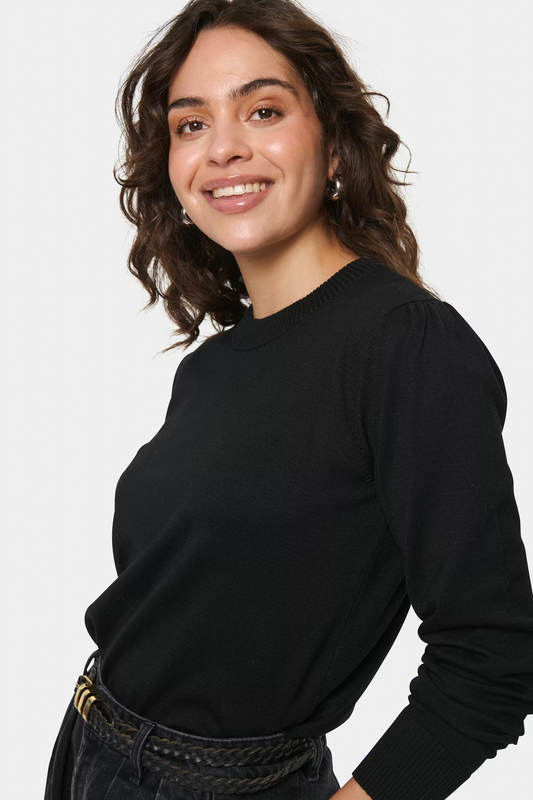 Saint Tropez Mila LS Pullover - Black