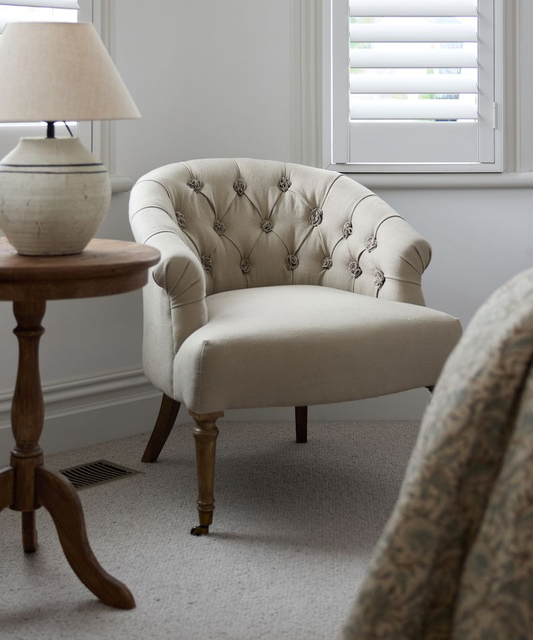 French Country Felix Tub Chair - Taupe