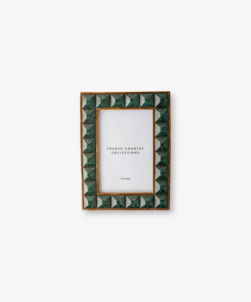 French Country Jade Squares Photo Frame 4x6