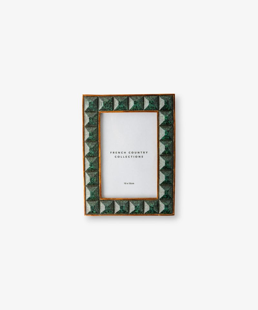 French Country Jade Squares Photo Frame 4x6