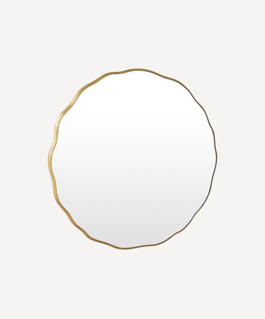 French Country Wave Circle Mirror - Small