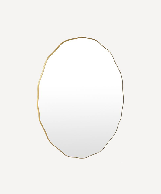 French Country Wave Oval Mirror - Small
