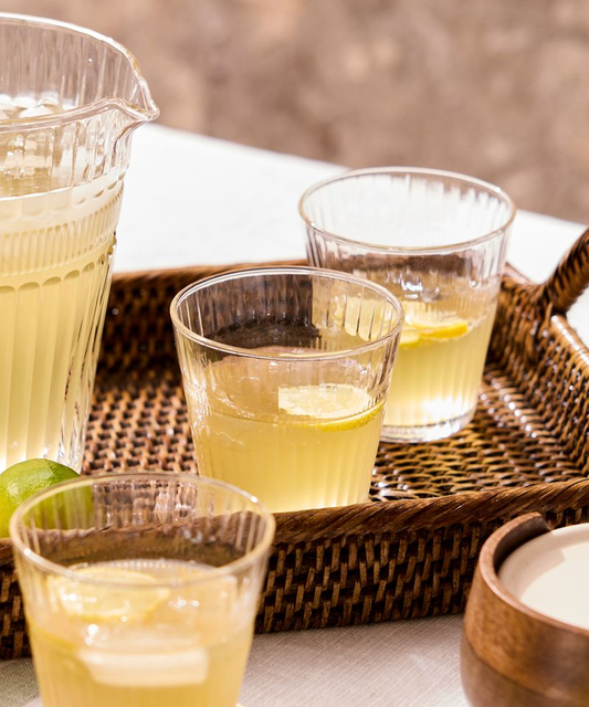 French Country Glow Tumbler - Clear Set of 4