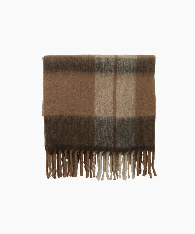 French Country Canopy Plaid Tassel Throw