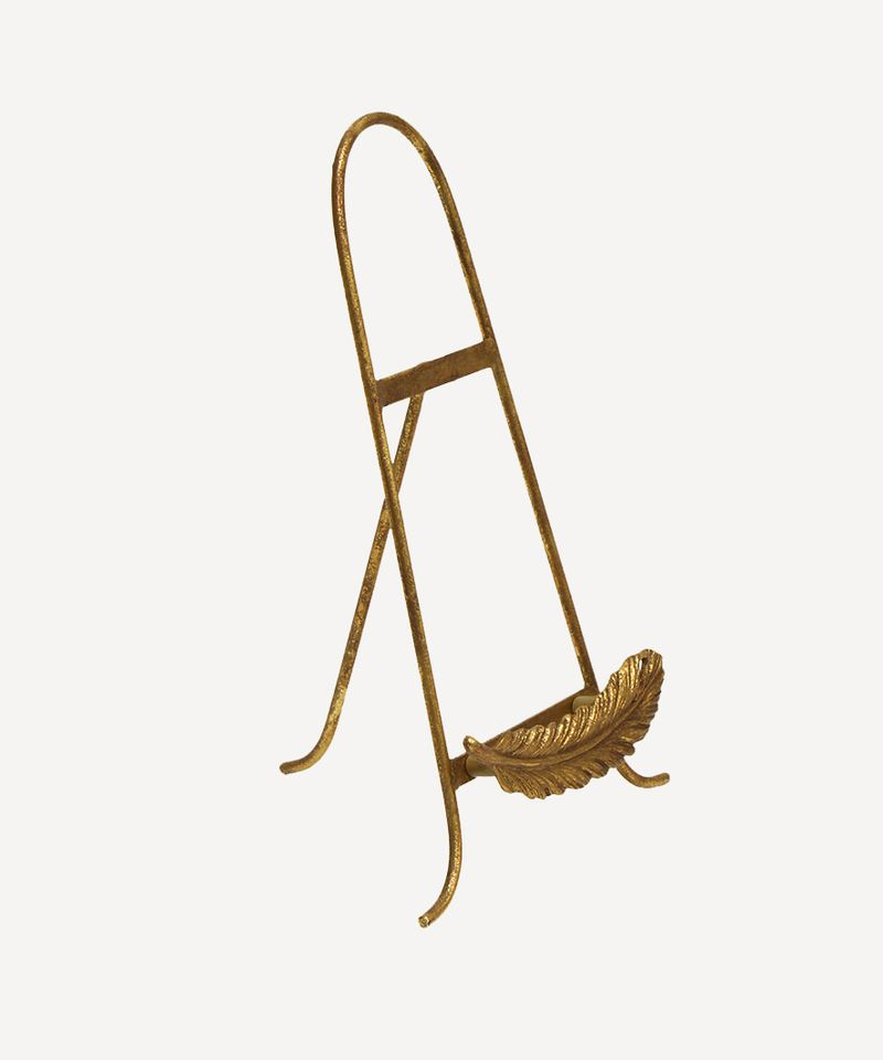French Country Golden Feather Plate Stand