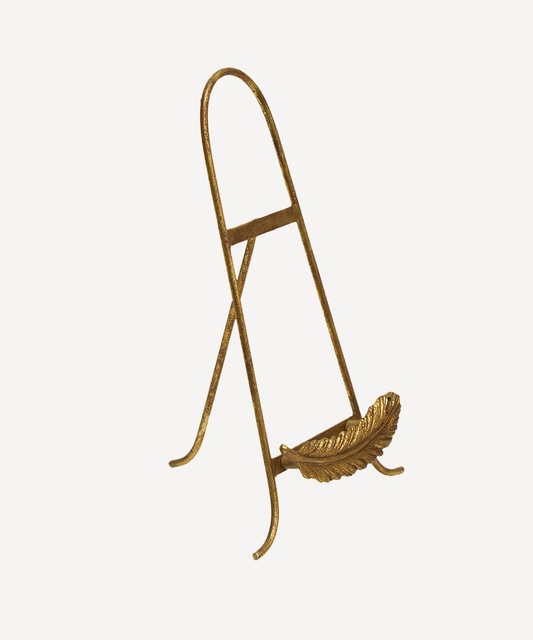 French Country Golden Feather Plate Stand