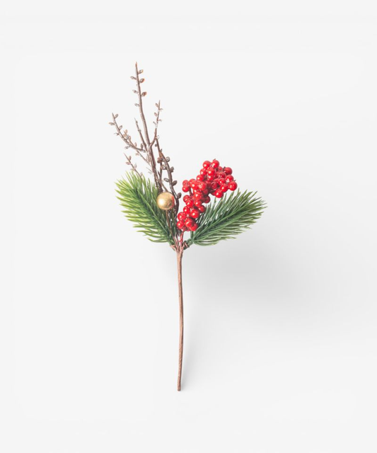 French Country Festive Sprig 4pc