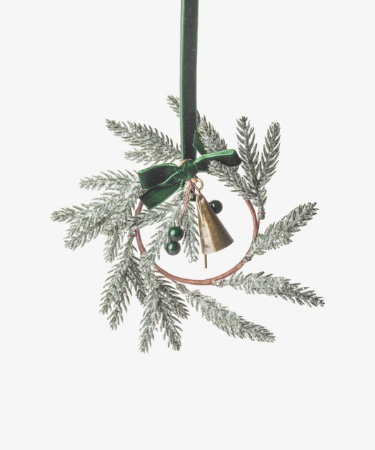 French Country Evergreen Mini Wreath