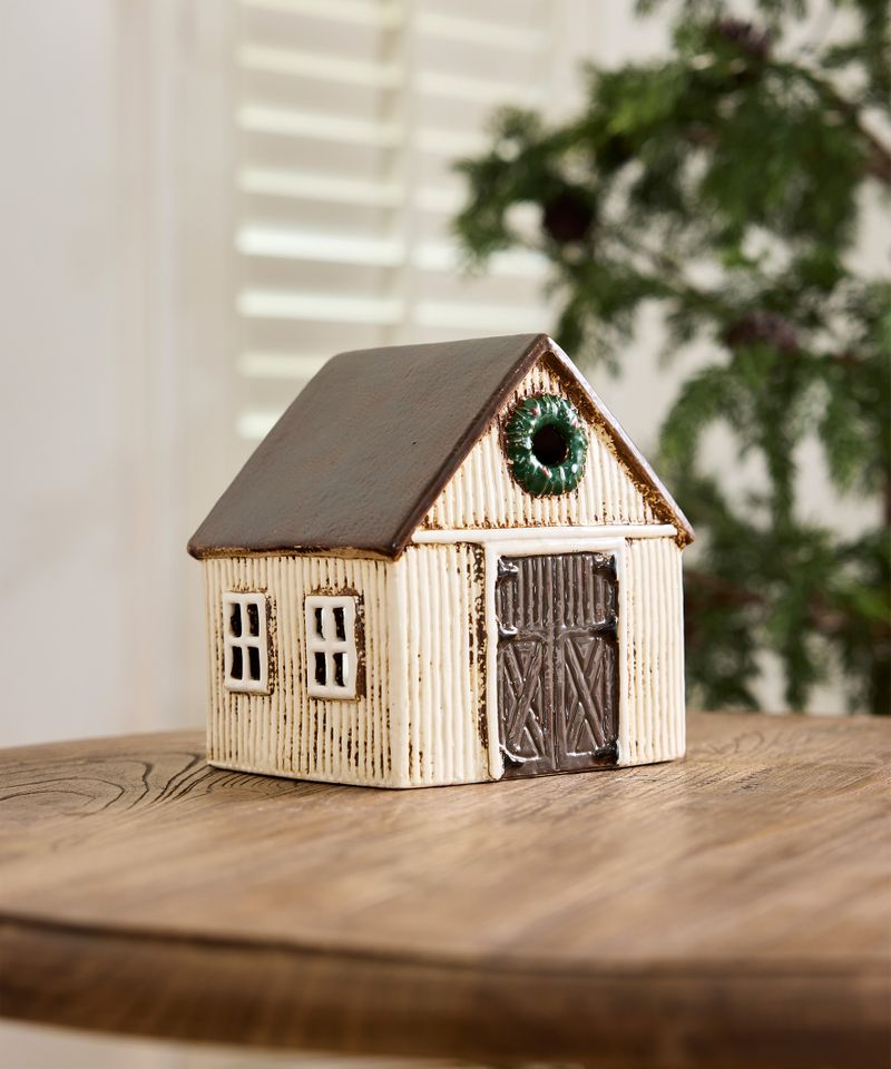 French Country Nordgard Stable With Wreath