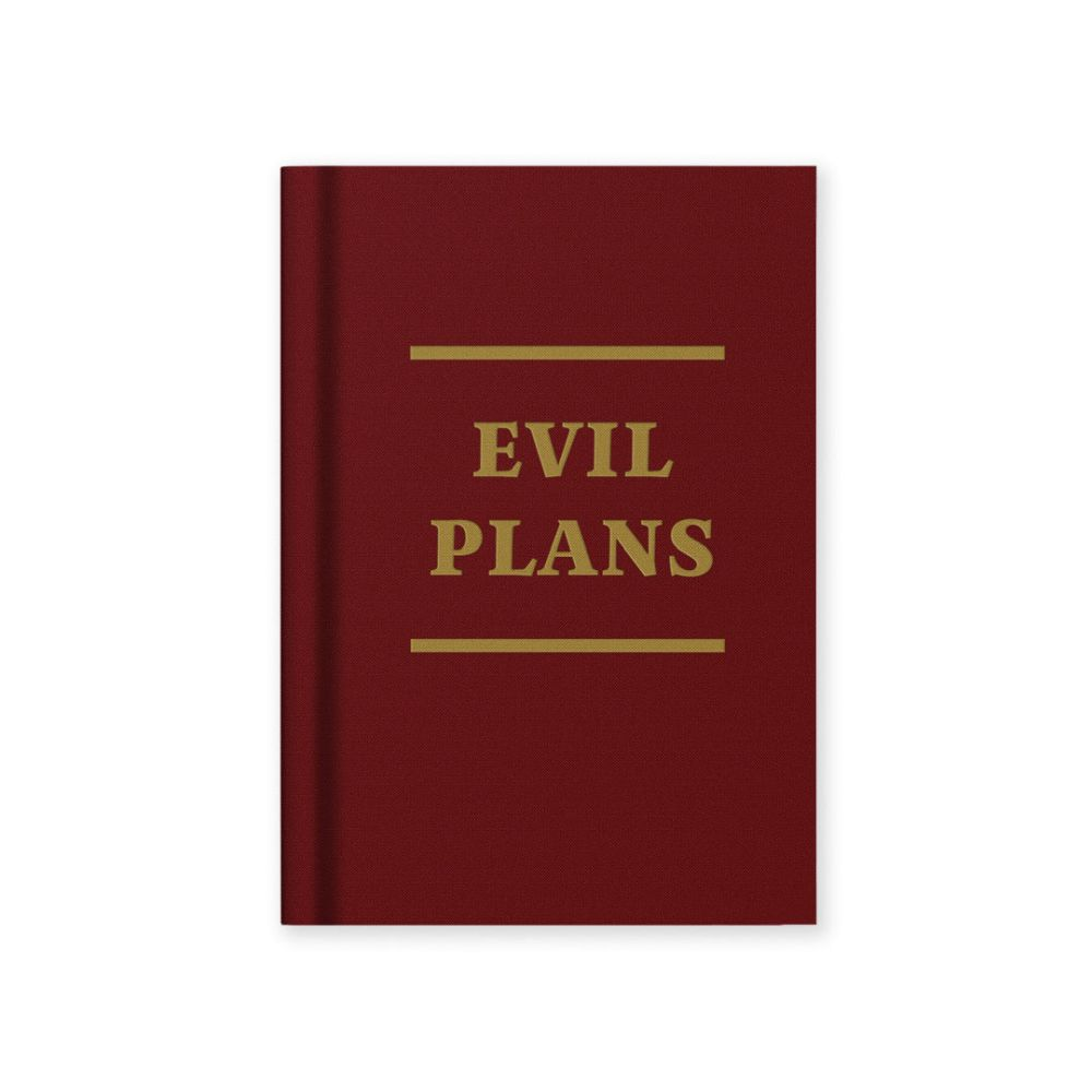 Vevoke Hard Cover Tiny Notebook - Evil Plans