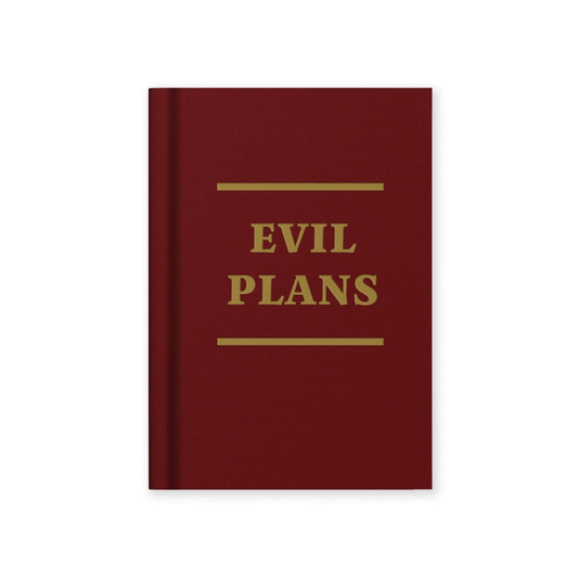 Vevoke Hard Cover Tiny Notebook - Evil Plans